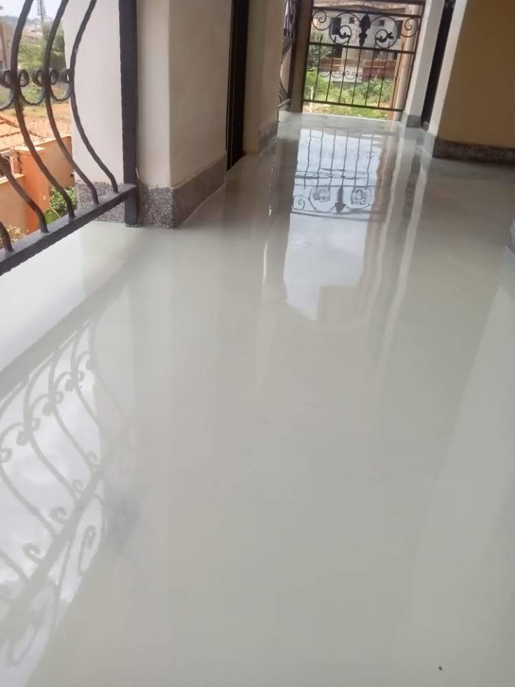 Epoxy floor in a Kampala home