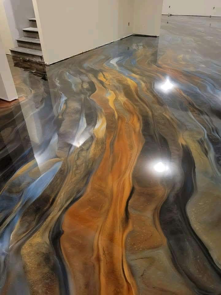 Anti-slip epoxy floor in a Uganda commercial kitchen
