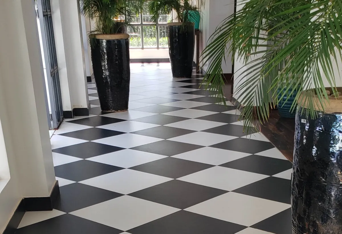 School hall polished concrete floor in Uganda