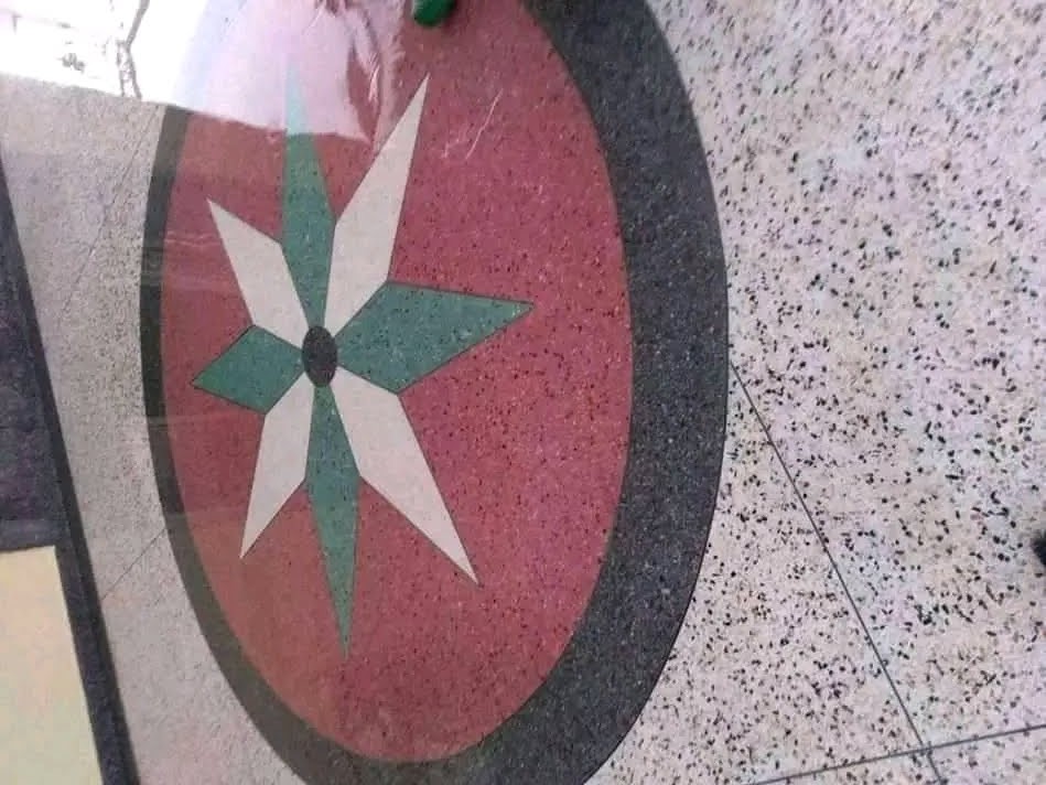 Hotel lobby terrazzo floor in Kampala Uganda