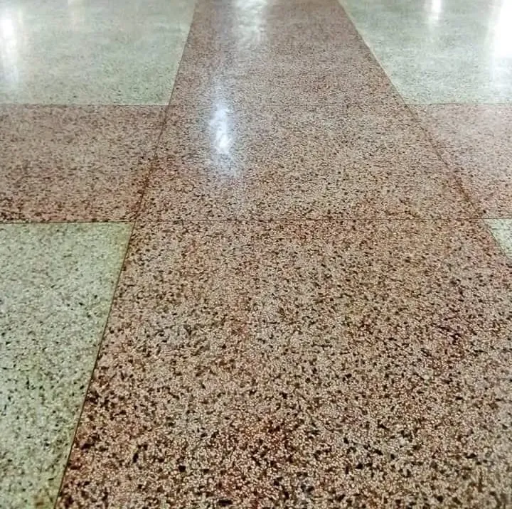Office reception terrazzo floor in Kampala CBD