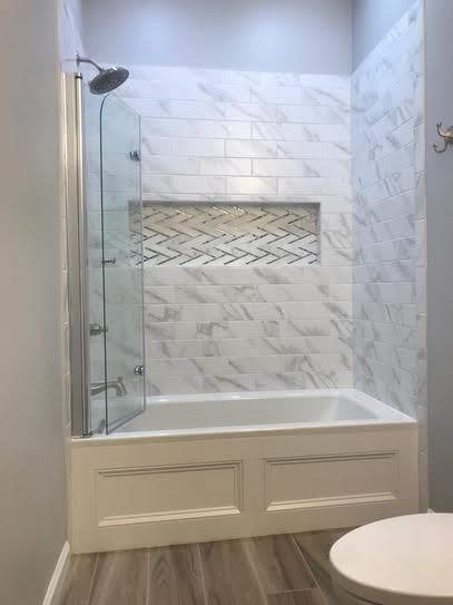 Bathroom tile floor installation in Uganda — FloorCraft Uganda