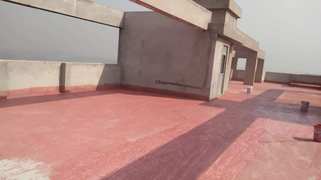 Basement waterproofing floor in a Uganda building