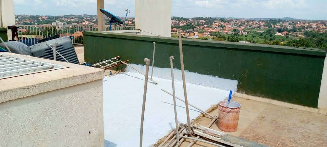 Commercial kitchen epoxy coating in a Uganda hotel