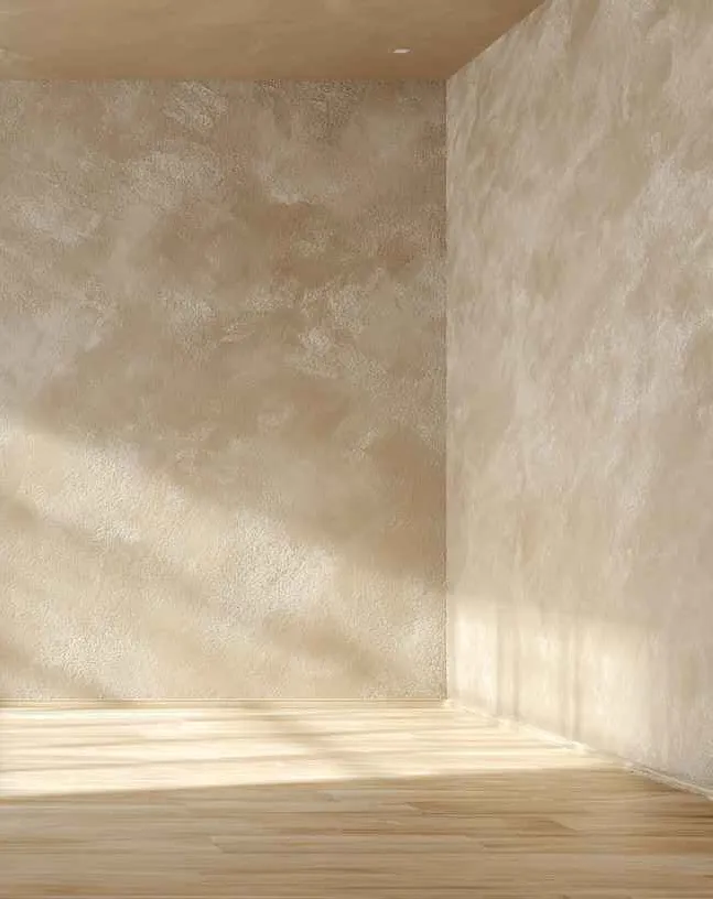 Textured render exterior wall on a Uganda residential property