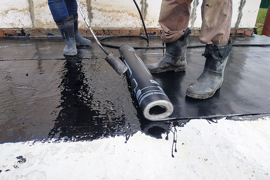 Sheet membrane rooftop waterproofing in Uganda