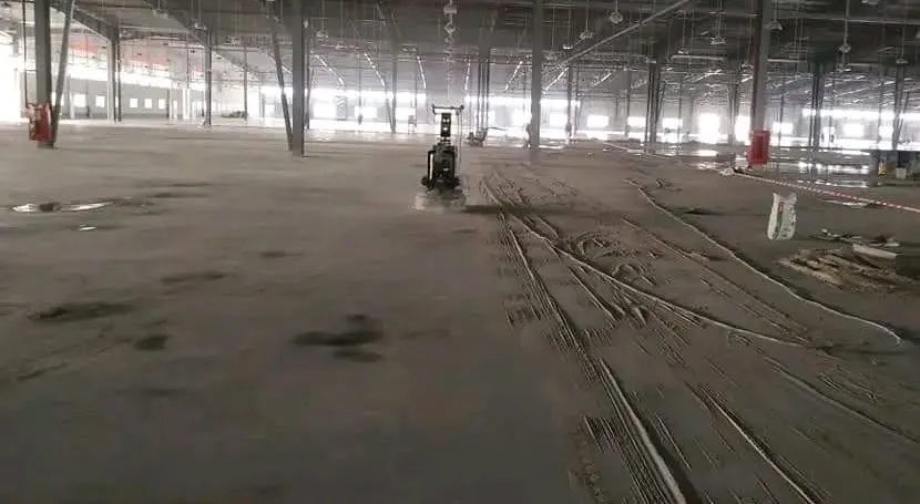 School hall polished concrete floor in Uganda